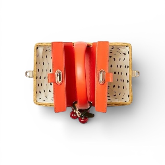 EUC KATE SPADE 3D PICNIC BASKET BAG - Picture 2 of 12